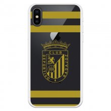 Funda del Badajoz Escudo Amarillo Transparente Licencia Oficial Club Deportivo Badajoz para iPhone XS en PcComponentes
