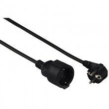 Hama Cable de Alimentación Alargador Schuko 5m Negro en PcComponentes