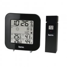 Hama EWS-200 Estación Meteorológica + Sensor Exterior Negro en PcComponentes