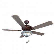 Sulion Dallas Ventilador de Techo con Luz Aspas Reversibles 58W Pino/Nogal en PcComponentes