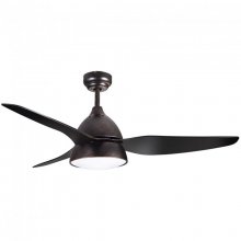 Fabrilamp Autan Ventilador de Techo con Luz y Mando 15.5W Marrón