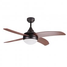 Fabrilamp Osiris Ventilador de Techo con Luz y Mando 15.5W Nogal