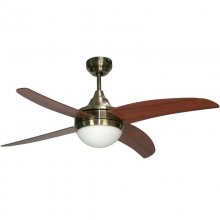 Fabrilamp Osiris Ventilador de Techo con Luz y Mando 15.5W Cerezo