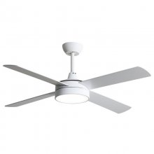 Fabrilamp Nevery Ventilador de Techo con Luz LED y Mando Aspas Reversibles 65W Blanco/Haya en PcComponentes