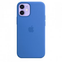 Apple MagSafe Funda Silicona Azul Capri para iPhone 12 Mini en PcComponentes
