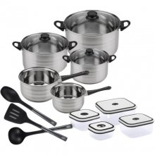 San Ignacio Premium Bateria de Cozinha 8 Peças + 4 Recipientes + 3 Utensílios