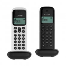 Alcatel D285 Duo Pack 2 Teléfonos Inalámbricos DECT Negro/Blanco en PcComponentes