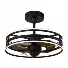 Tegaluxe Enka Ventilador de Techo con Luz y Mando 37W Marrón en PcComponentes