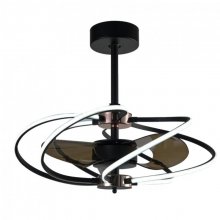 Tegaluxe Alvis Ventilador de Techo con Luz y Mando 37W Negro en PcComponentes