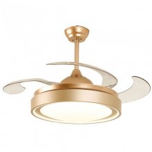 Tegaluxe Ari Ventilador de Techo con Luz y Mando 30W Dorado en PcComponentes