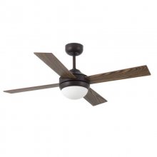 Faro Mini Icaria Ventilador de Techo con Luz y Mando 35W Marrón en PcComponentes