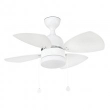 Faro Mediterráneo Ventilador de Techo con Luz Aspas Reversibles 46W Blanco/Arce en PcComponentes