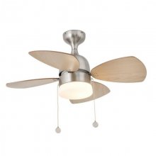 Faro Mediterráneo Ventilador de Techo con Luz Aspas Reversibles 47W Arce/Caoba en PcComponentes
