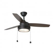 Faro Komodo Ventilador de Techo con Luz 46W Negro/Nogal en PcComponentes