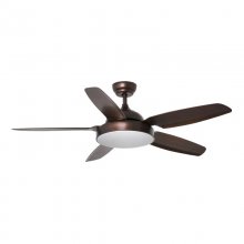 Faro Leyte Ventilador de Techo con Luz y Mando 39W Marrón en PcComponentes