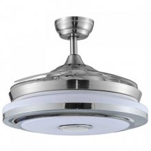 Fabrilamp Solano Ventilador de Techo con Luz RGB y Mando 25W Níquel en PcComponentes