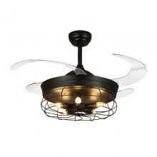 Fabrilamp Anticuario Ventilador de Techo con Luz y Mando 25.2W Negro en PcComponentes