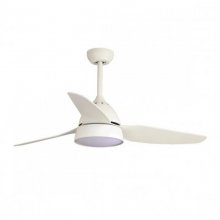 Mimax Brisa Ventilador de Techo con Luz LED y Mando 38W Blanco en PcComponentes