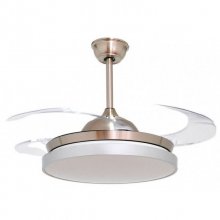 Tegaluxe Daven Ventilador de Techo con Luz y Mando 35W Níquel en PcComponentes