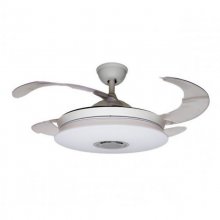 Tegaluxe Lennon Ventilador de Techo con Luz LED y Mando 37W Blanco en PcComponentes