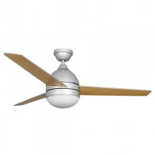 Fabrilamp Alisio Ventilador de Techo con Luz y Mando Aspas Reversibles 48W Plata/Haya en PcComponentes