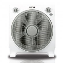 Sogo Ventilador Box Fan 45W Blanco/Gris en PcComponentes