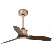Faro Just Fan Ventilador de Techo con Mando a Distancia 9W Cobre/Madera en PcComponentes
