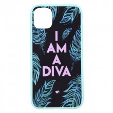 Funda Oficial de La Vecina Rubia I'm a Diva Borde Azul para iPhone 12 en PcComponentes