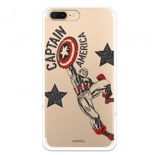 Funda Oficial de Marvel Capitán América Red Transparente para iPhone 8 Plus en PcComponentes