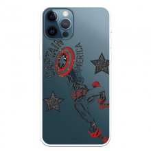 Funda Oficial de Marvel Capitán América Red Transparente para iPhone 12 Pro en PcComponentes