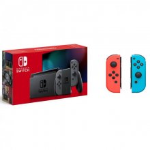 Nintendo Switch Cinzenta V2 + Joy-Con Set Esquerda/Direita Azul Neón/Vermelho Neón en PcComponentes