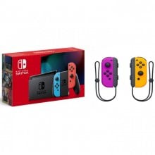 Nintendo Switch Azul Neón/Vermelho Neón V2 + Nintendo Switch Joy-Con Set Esquerdo/Direito Roxo Néon/ Laranja Néon en PcComponentes