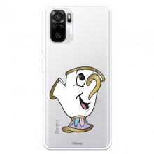 Funda Oficial de Disney La Bella y la Bestia Chip Potts Silueta Transparente para Xiaomi Redmi Note 10 en PcComponentes