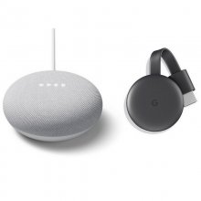 Google Pack Nest Mini Altavoz Inteligente y Asistente Tiza + Chromecast 3 en PcComponentes