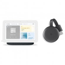 Google Pack Nest Hub 2º Generación Carbón + Chromecast 3 en PcComponentes