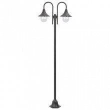 VidaXL Farola de Jardín 2xE27 220cm Bronce en PcComponentes