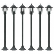 VidaXL Farola de Jardín E27 110cm Verde Oscuro 6 Unidades en PcComponentes