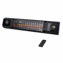 Sunred Sun and Sound Estufa de Pared 2000W Negra en PcComponentes