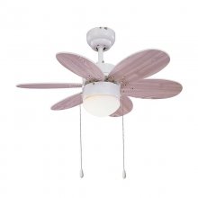 Sulion Rainbow Ventilador de Techo con Luz Aspas Reversibles 53W Blanco/Madera en PcComponentes