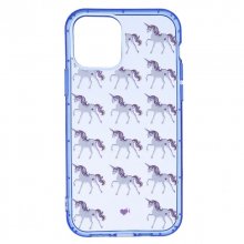 Funda Oficial de La Vecina Rubia Azul Neón Transparente Unicornios para iPhone 11 en PcComponentes