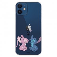 Funda Oficial de Disney Angel & Stitch Beso Lilo & Stitch para iPhone 12 Mini en PcComponentes