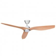 Fabrilamp Delfos Ventilador de Techo con Luz y Control de Voz 30W Níquel/Haya en PcComponentes
