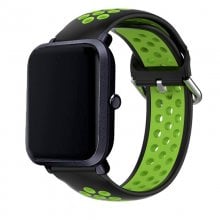 Cool Correa Universal Goma Negro-Verde 20mm para Amazfit Bip/GTS/Bip Lite/Huawei/Samsung/Cool Oslo en PcComponentes