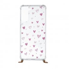 Funda Silicona Colgante Corazones Rosas para Samsung Galaxy S21 en PcComponentes