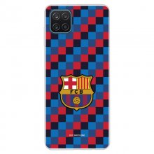 Funda Licencia Oficial FC Barcelona Escudo Fondo Cuadros para Samsung Galaxy A12 en PcComponentes