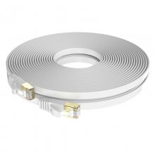 Max Connection Cable de Red Plano RJ45 Cat.7 32AWG 10m + 15 Bridas Blanco en PcComponentes