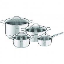 Tefal Intuition Set 4 Piezas Cazo 16cm + Tapa + Cacerola 20/24 cm + Tapas + Olla 28cm + Tapa Reacondicionado en PcComponentes
