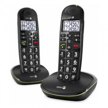 Doro PhoneEasy 110 Teléfono Inalámbrico Duo Negro en PcComponentes