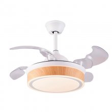 Tegaluxe Ventilador de Techo con Luz LED y Mando 37W Blanco en PcComponentes