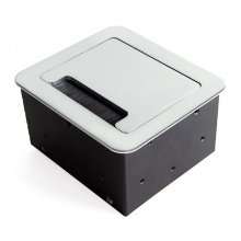 Emuca Enchufe Empotrable de Mesa Multiconector 145x130mm Gris en PcComponentes
